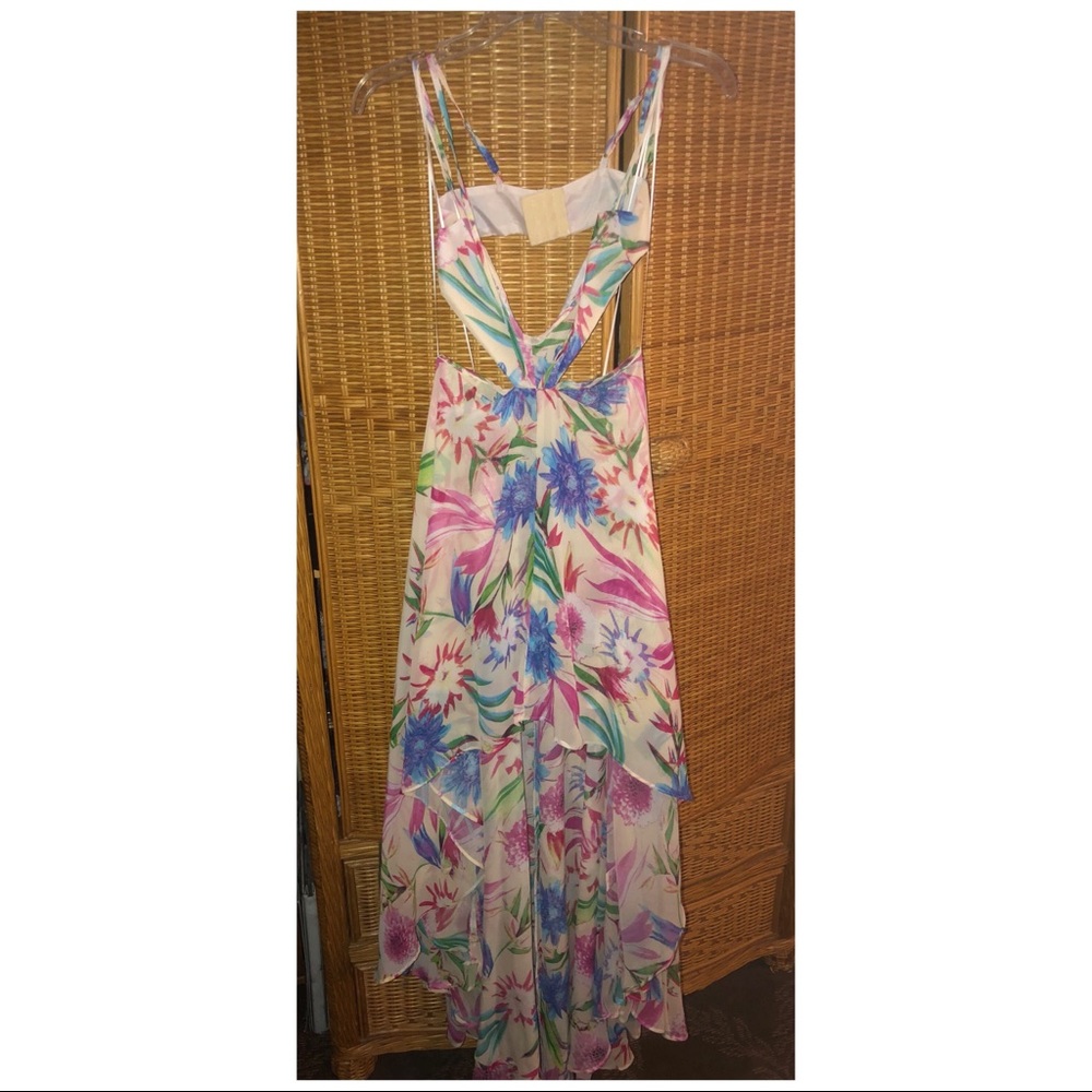Beautiful and colorful floral dress.